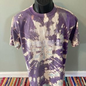 80s Shanghai Aircraft Factory Tie Dye Shirt Purple Large